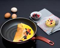 Omelette sucrée aux fruits rouges