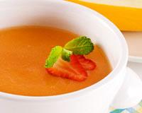 Soupe glacée carottes-pamplemousse