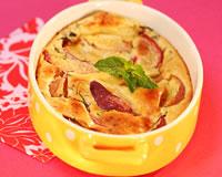 Clafoutis minceur aux pêches